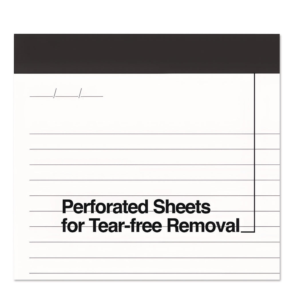 Notepads, Wide/Legal Rule, 50 White 8.5 x 11.75 Sheets, 12/Pack