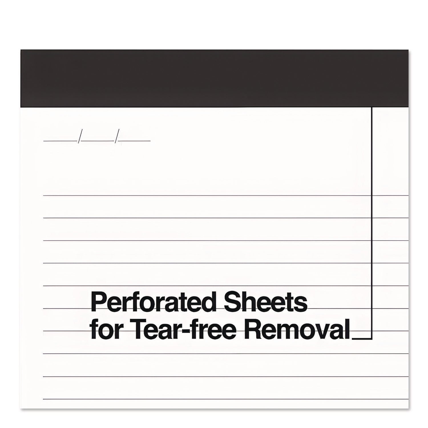 Notepads, Wide/Legal Rule, 50 White 8.5 x 11.75 Sheets, 12/Pack