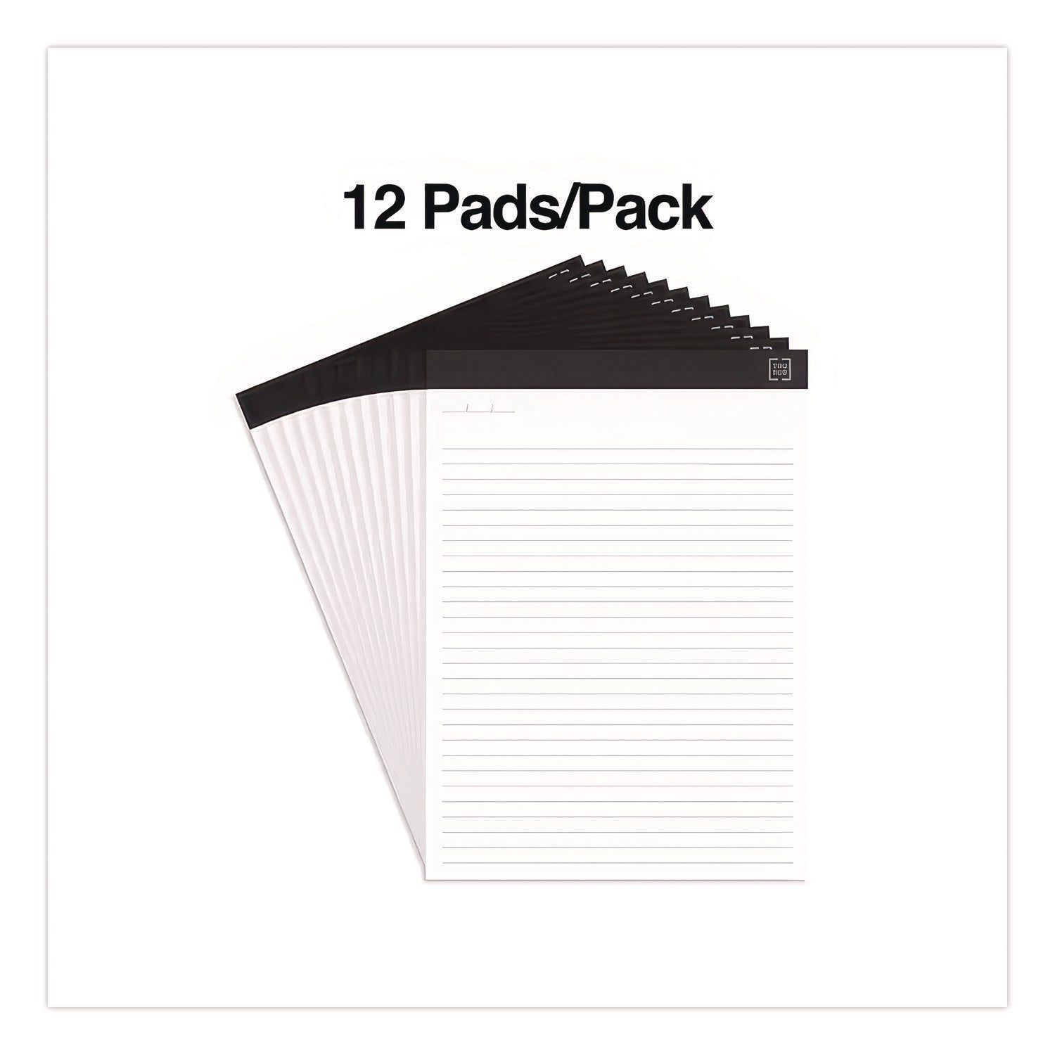 Notepads, Wide/Legal Rule, 50 White 8.5 x 11.75 Sheets, 12/Pack
