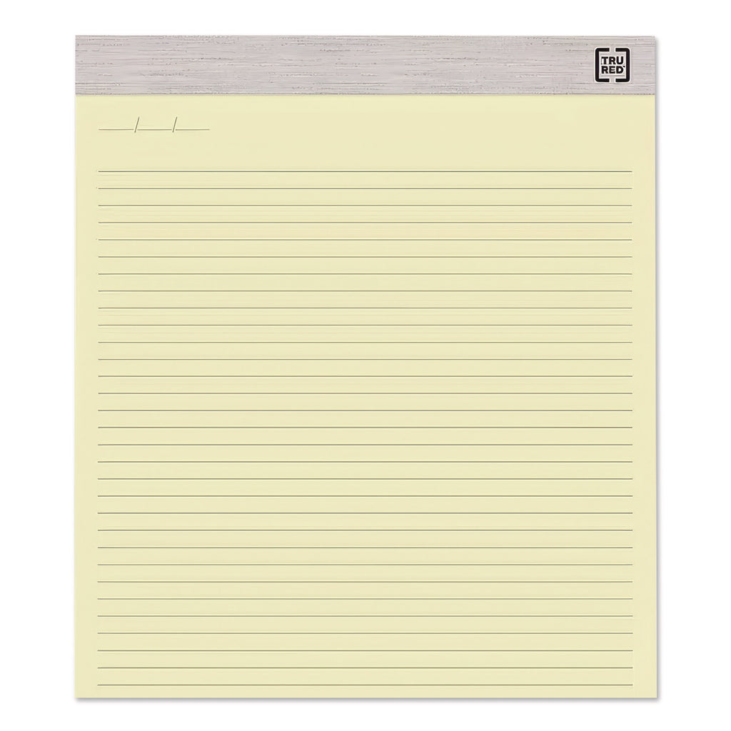 Notepads, Wide/Legal Rule, 50 Canary-Yellow 8.5 x 14 Sheets, 12/Pack