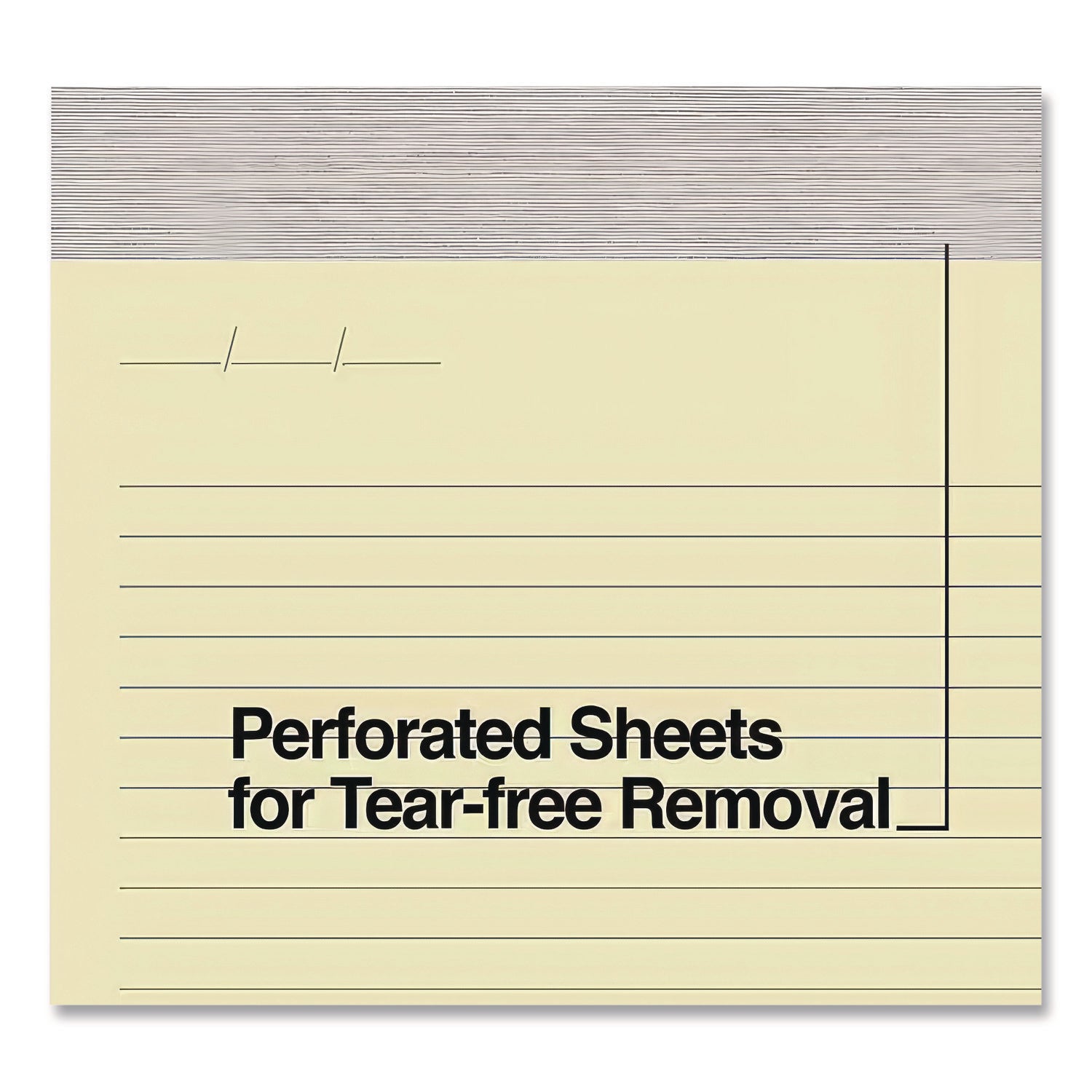 Notepads, Wide/Legal Rule, 50 Canary-Yellow 8.5 x 14 Sheets, 12/Pack