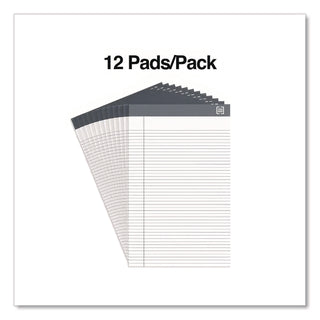 Notepads, Narrow Rule, 50 White 5 x 8 Sheets, 12/Pack