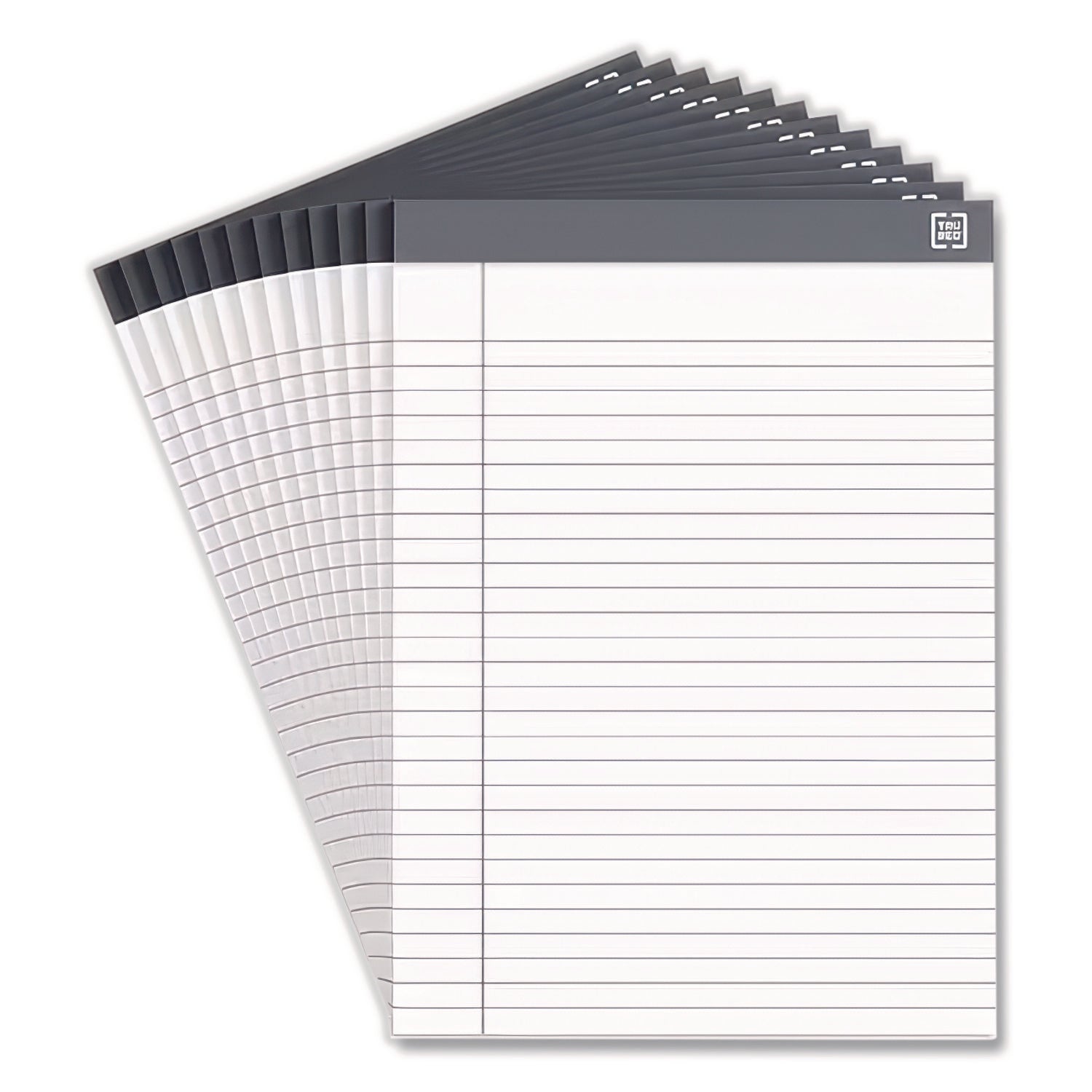Notepads, Wide/Legal Rule, 50 White 8.5 x 11.75 Sheets, 12/Pack
