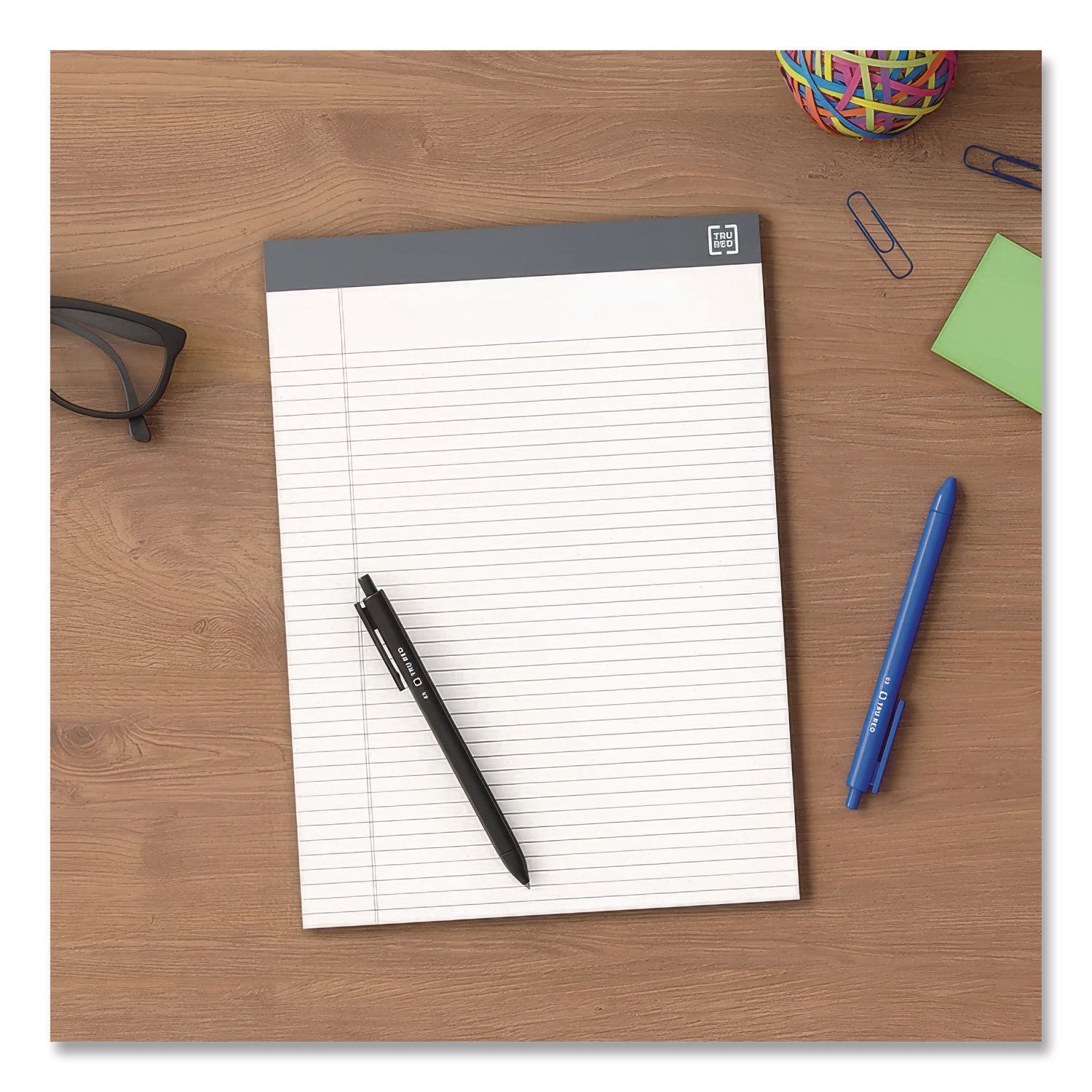 Notepads, Wide/Legal Rule, 50 White 8.5 x 11.75 Sheets, 12/Pack