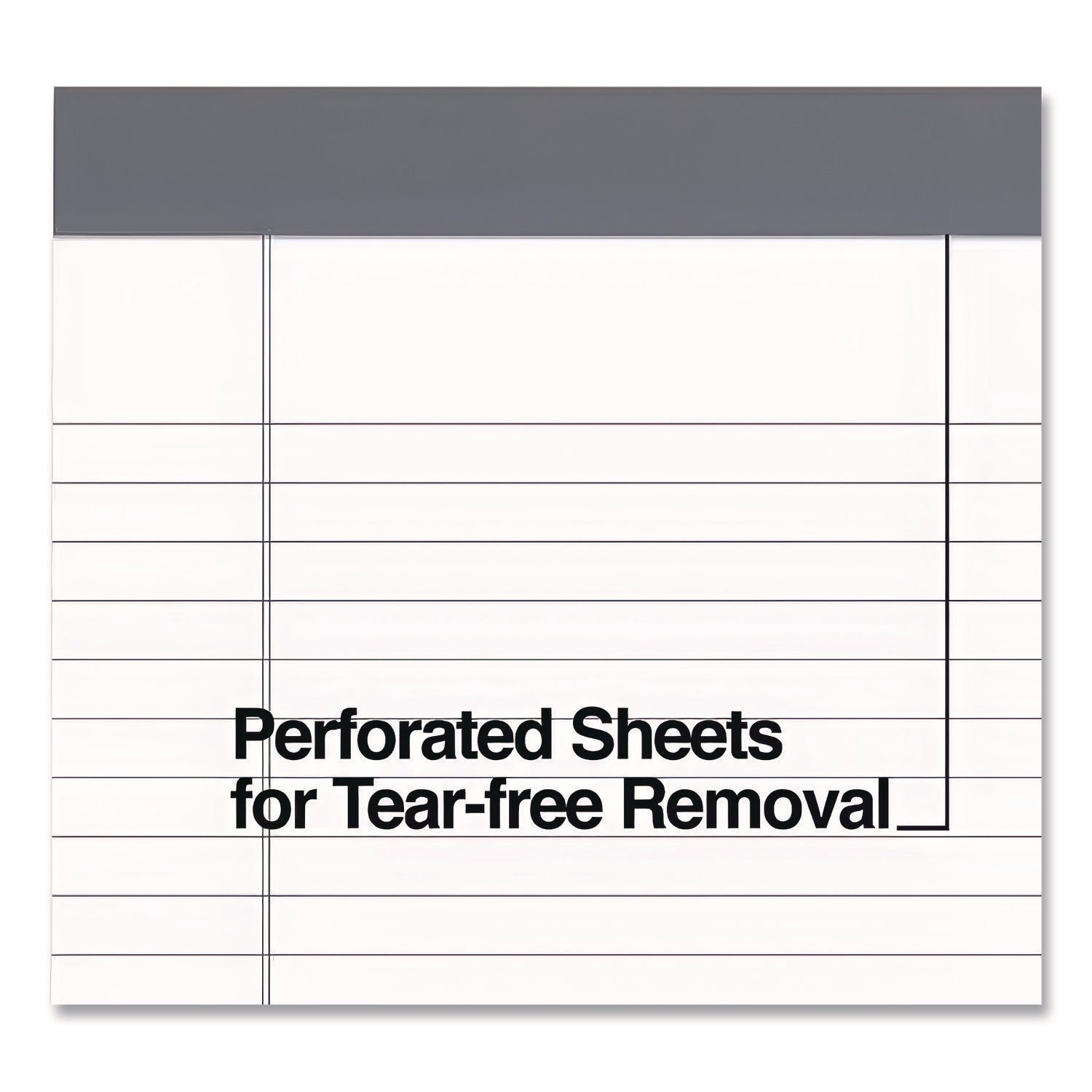 Notepads, Wide/Legal Rule, 50 White 8.5 x 11.75 Sheets, 12/Pack