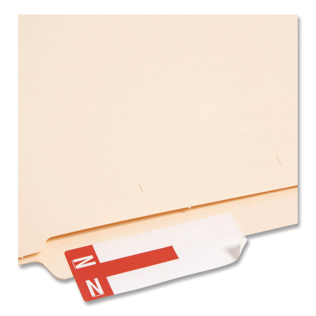 AlphaZ Color-Coded First Letter Combo Alpha Labels, A/N, 1.16 x 3.63, Red/White, 5/Sheet, 20 Sheets/Pack