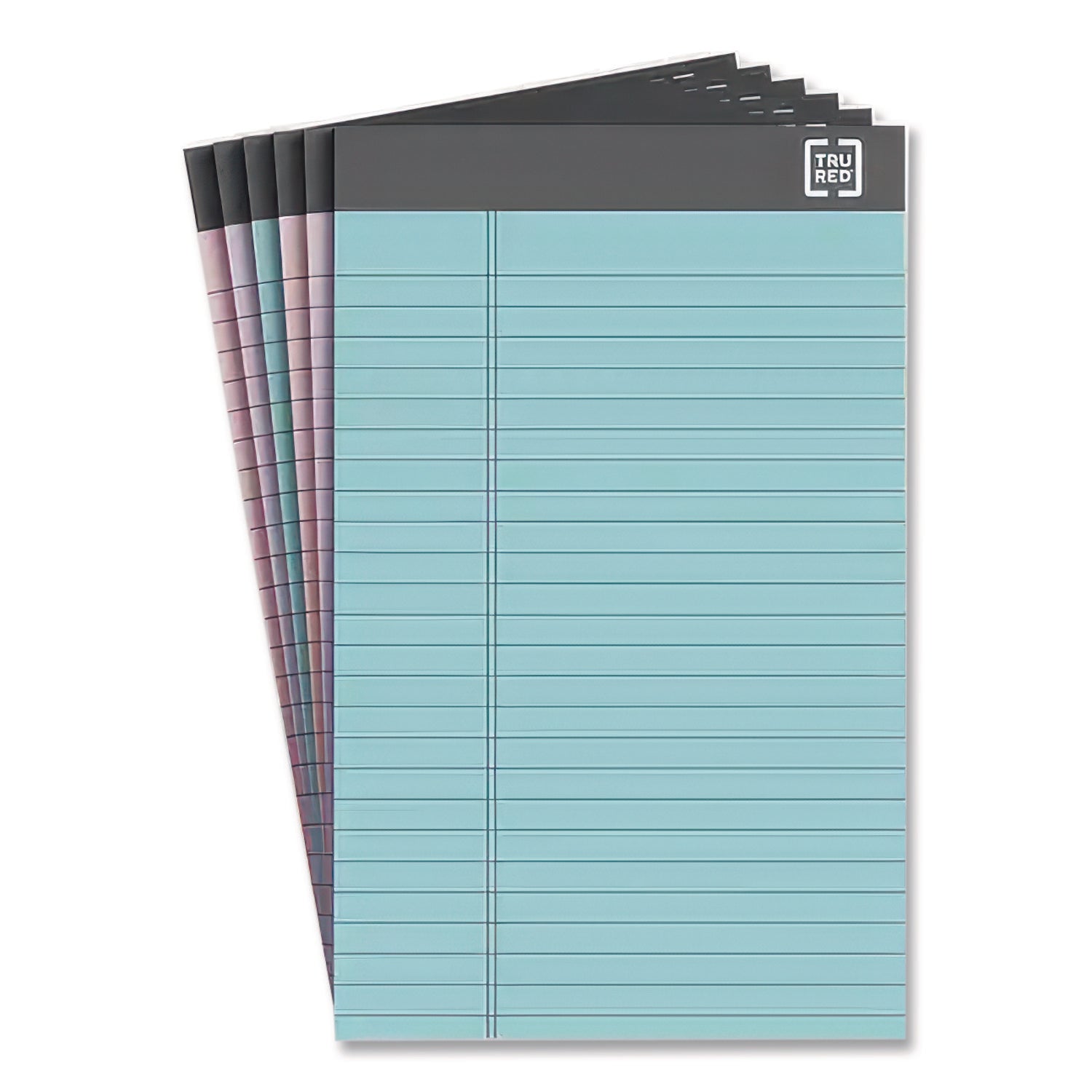 Notepads, Narrow Rule, 50 Assorted Pastel-Color 5 x 8 Sheets, 6/Pack