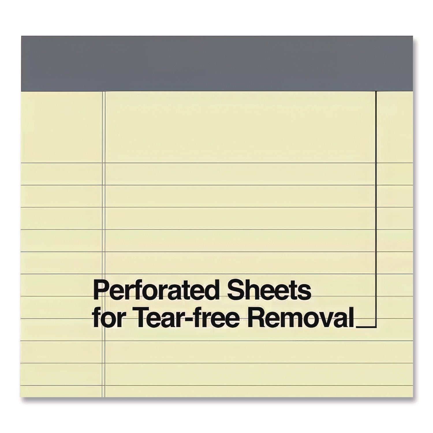 Notepads, Wide/Legal Rule, 50 Canary-Yellow 8.5 x 11.75 Sheets, 12/Pack