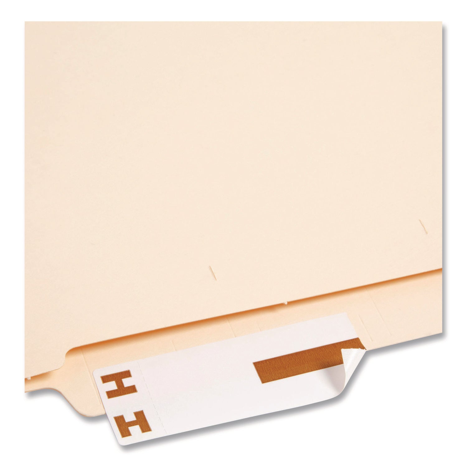 AlphaZ Color-Coded First Letter Combo Alpha Labels, H/U, 1.16 x 3.63, Dark Brown/White, 5/Sheet, 20 Sheets/Pack