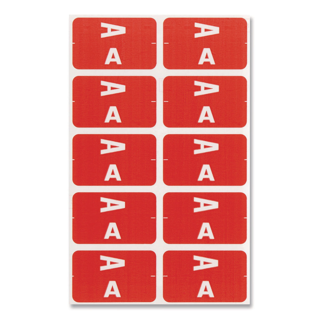 AlphaZ Color-Coded First Letter Combo Alpha Labels, I/V, 1.16 x 3.63, Pink/White, 5/Sheet, 20 Sheets/Pack