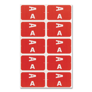 AlphaZ Color-Coded First Letter Combo Alpha Labels, I/V, 1.16 x 3.63, Pink/White, 5/Sheet, 20 Sheets/Pack