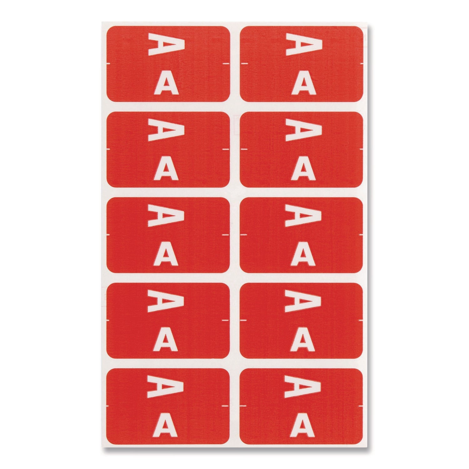 AlphaZ Color-Coded First Letter Combo Alpha Labels, I/V, 1.16 x 3.63, Pink/White, 5/Sheet, 20 Sheets/Pack