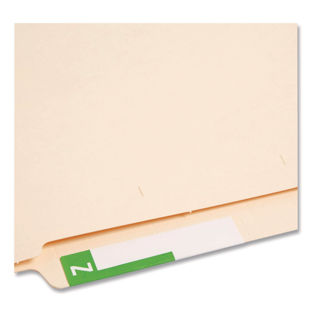 AlphaZ Color-Coded First Letter Combo Alpha Labels, M/Z, 1.16 x 3.63, Light Green/White, 5/Sheet, 20 Sheets/Pack
