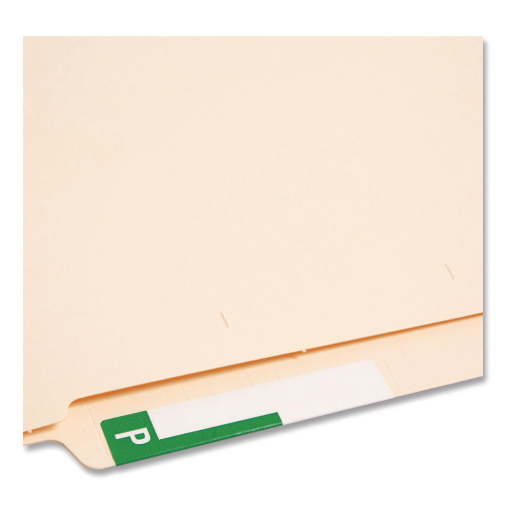 AlphaZ Color-Coded First Letter Combo Alpha Labels, C/P, 1.16 x 3.63, Dark Green/White, 5/Sheet, 20 Sheets/Pack