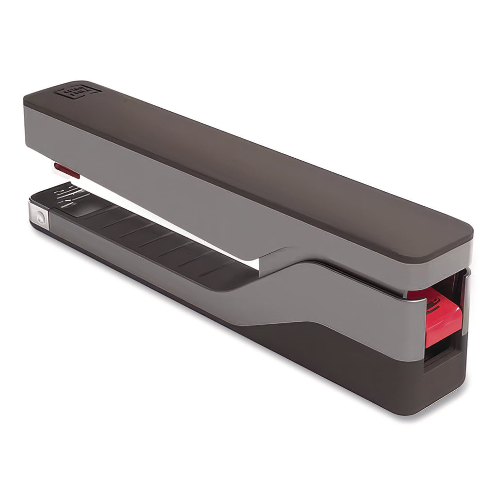 Desktop Aluminum Full Strip Stapler, 25-Sheet Capacity, Gray/Black