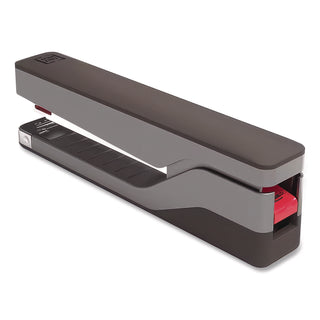 Desktop Aluminum Full Strip Stapler, 25-Sheet Capacity, Gray/Black