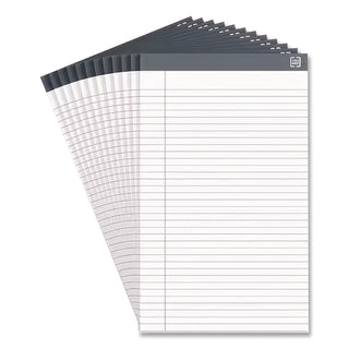 Notepads, Wide/Legal Rule, 50 White 8.5 x 14 Sheets, 12/Pack