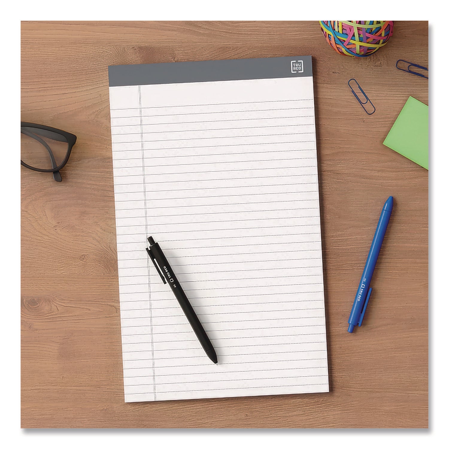Notepads, Wide/Legal Rule, 50 White 8.5 x 14 Sheets, 12/Pack