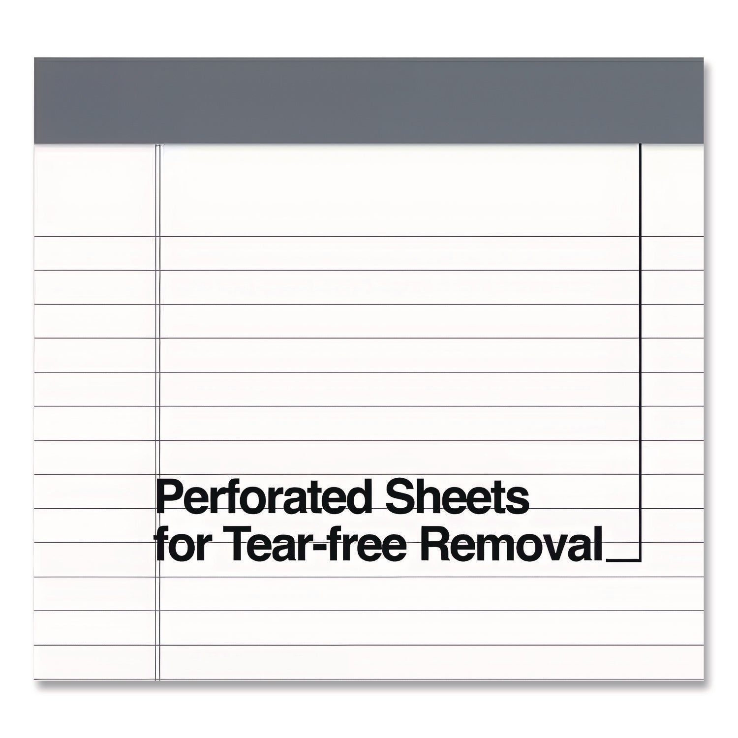 Notepads, Wide/Legal Rule, 50 White 8.5 x 14 Sheets, 12/Pack