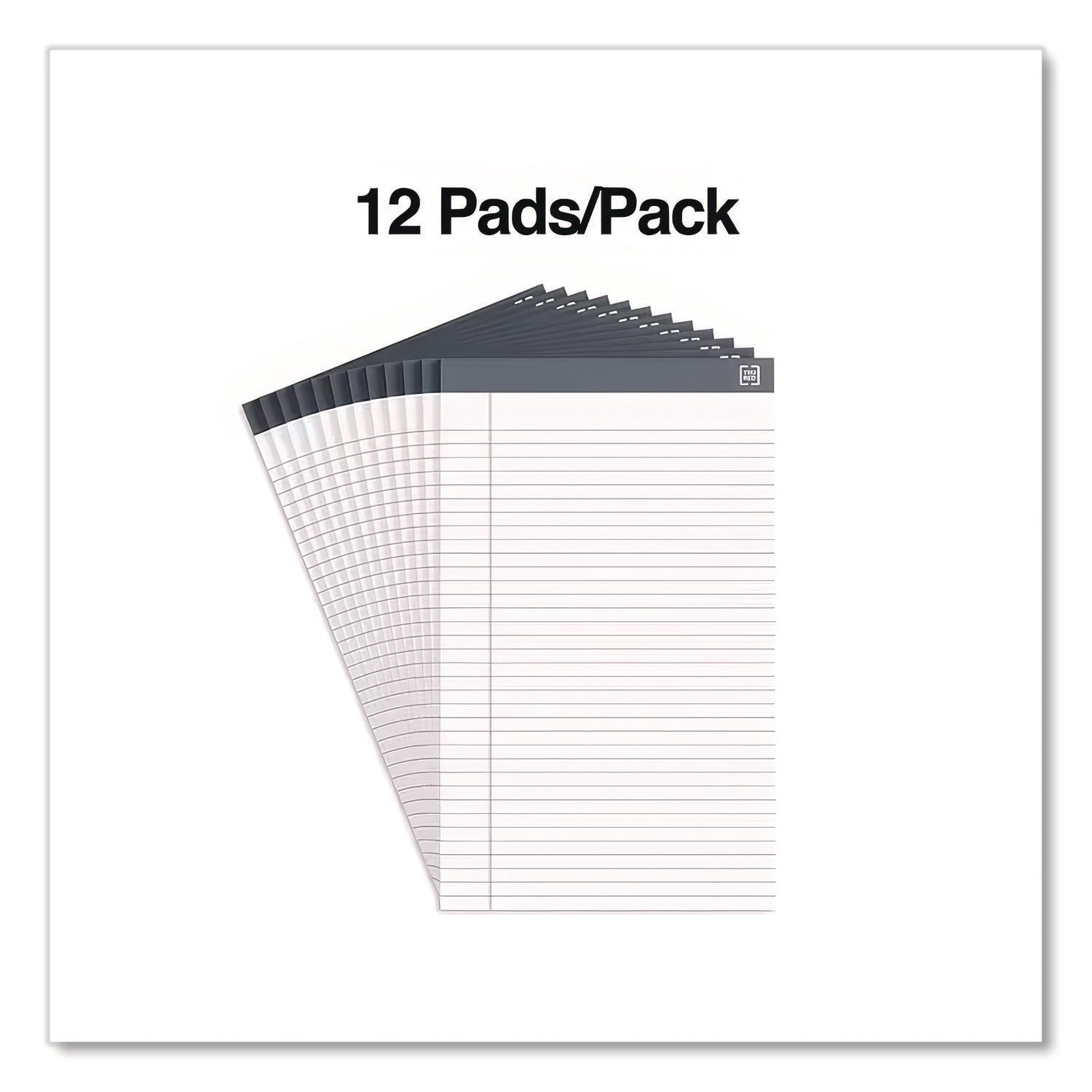Notepads, Wide/Legal Rule, 50 White 8.5 x 14 Sheets, 12/Pack