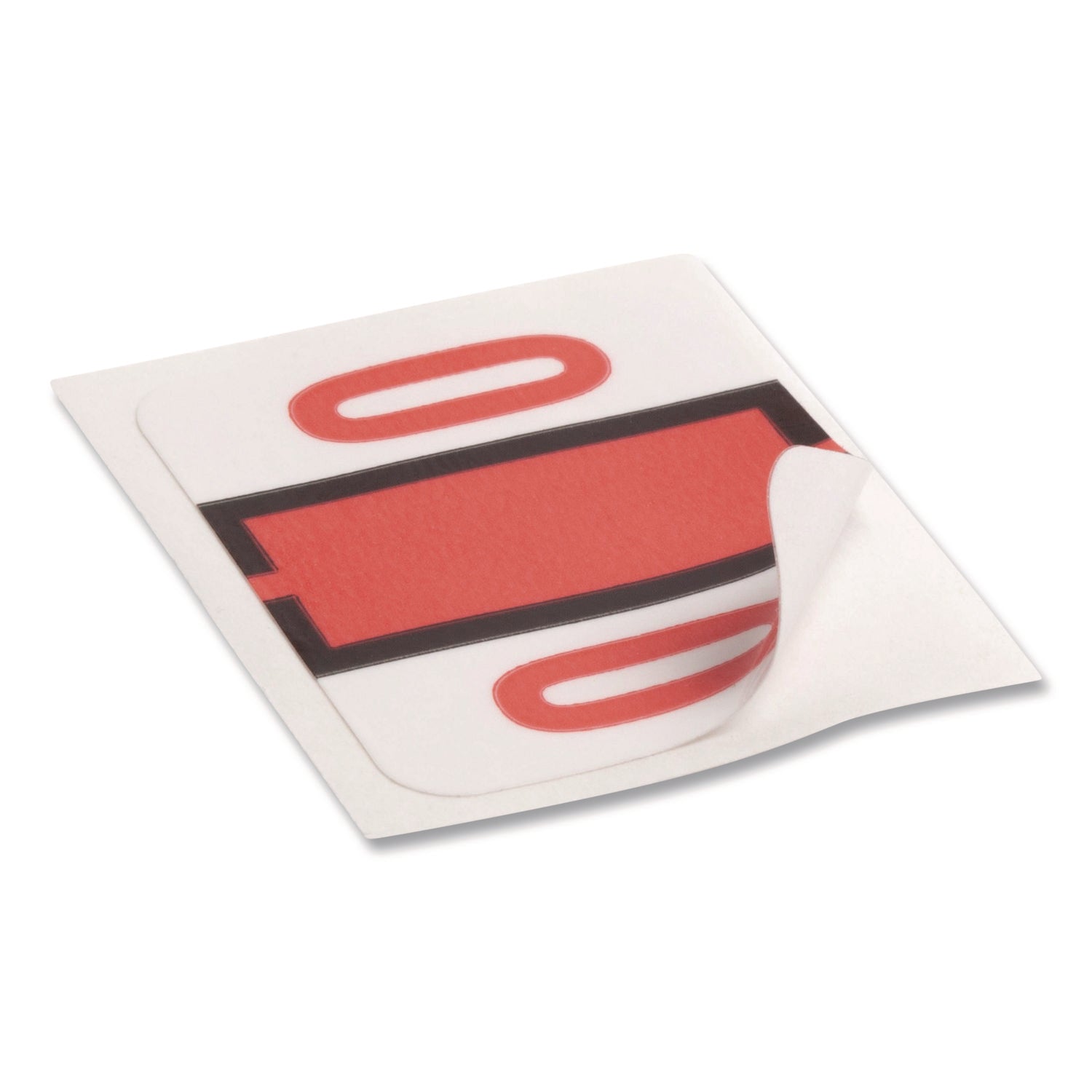 Numerical End Tab File Folder Labels, 0, 1 x 1.25, White, 500/Roll