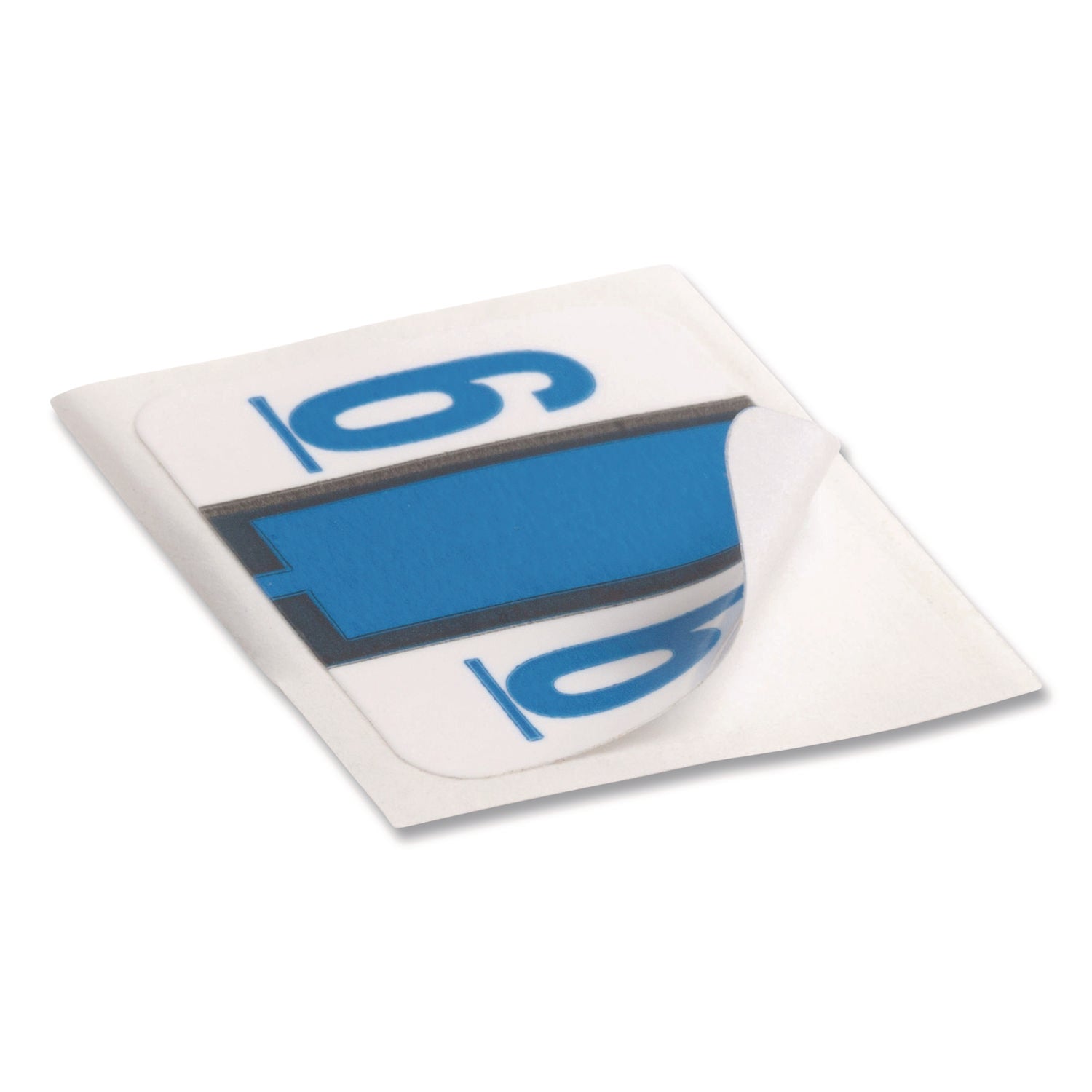 Numerical End Tab File Folder Labels, 6, 1 x 1.25, White, 500/Roll