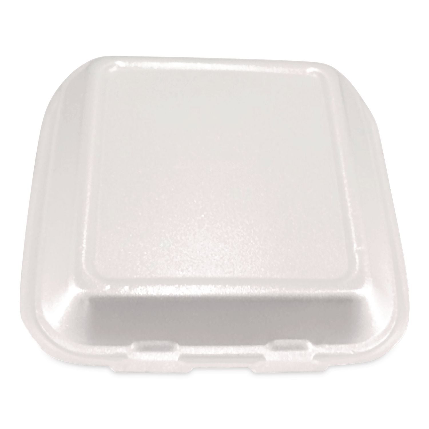 Hinged Food Container, Three-Compartment, 7 X 7, White, 200/carton