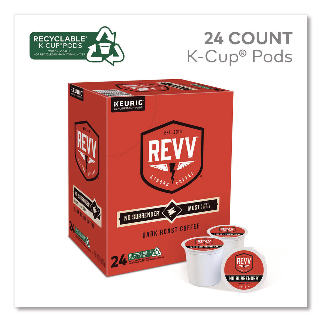 NO SURRENDER K-Cup, Dark Roast, K-Cup, 24/Box