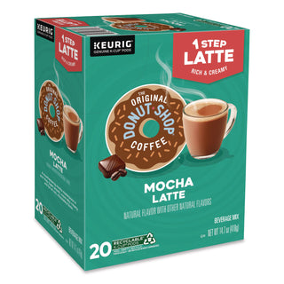 Mocha One Step Latte K-Cup, Vanilla, 20/Box