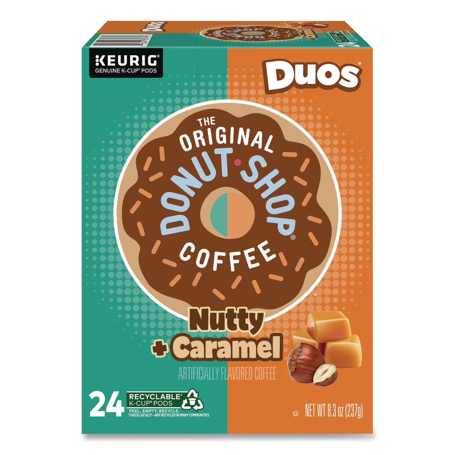 Nutty Plus Caramel K-Cup, 0.34 oz, 24/Box