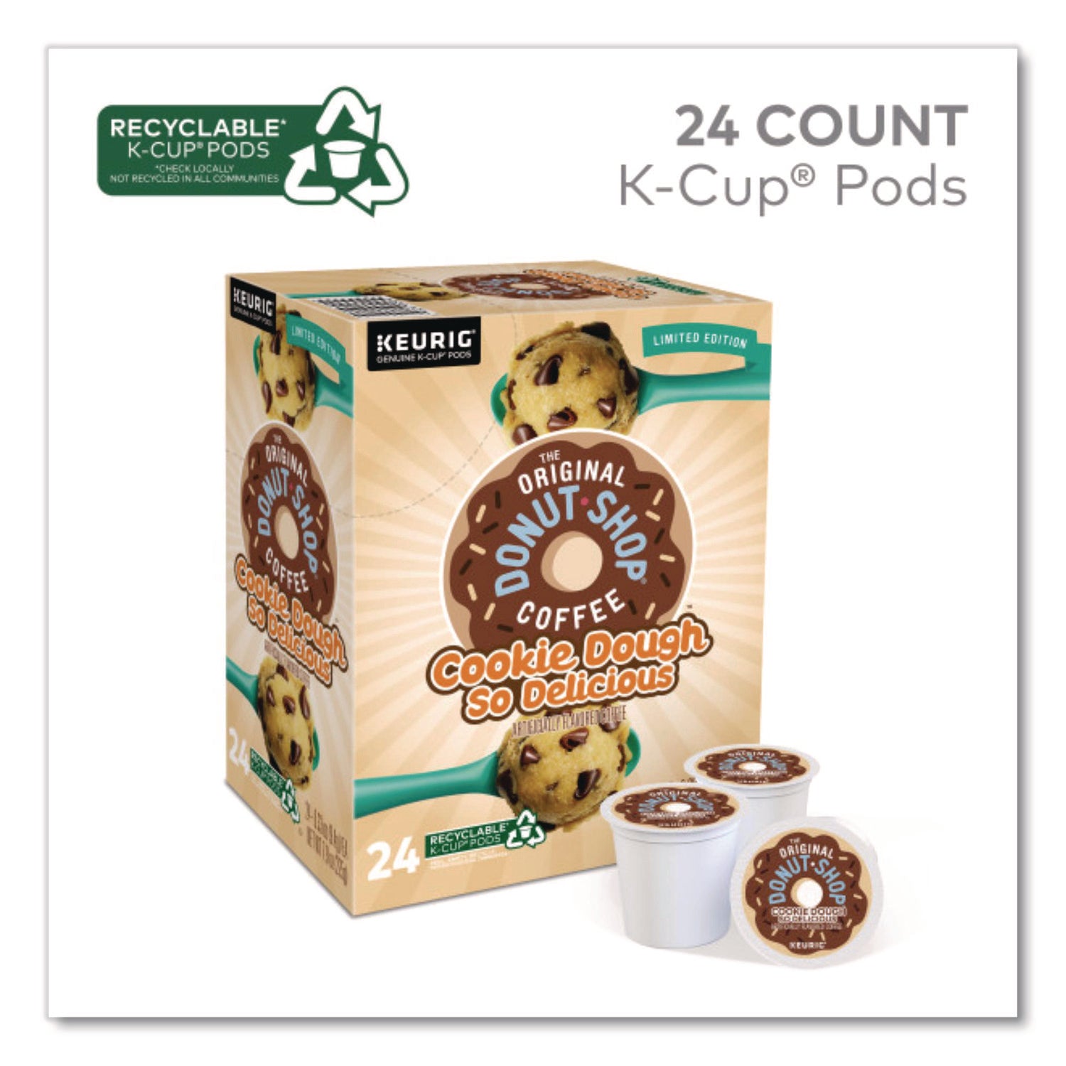 Cookie Dough So Delicious K-Cups, 24/Box