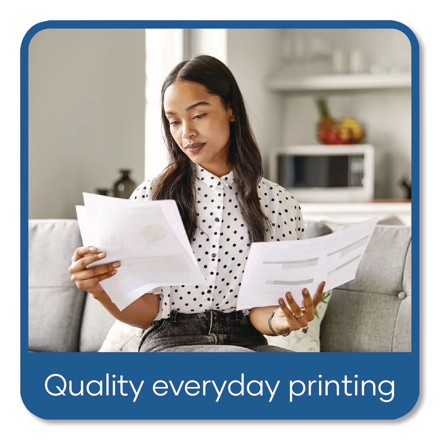 High-Bright Multipurpose Paper, 20 lb Bond Weight, 8.5 x 11, Bright White, 500 Sheets/Ream, 5 Reams/Carton