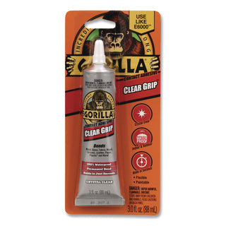 Gorilla Clear Grip Contact Adhesive - 3 fl oz - 1 Each - Clear