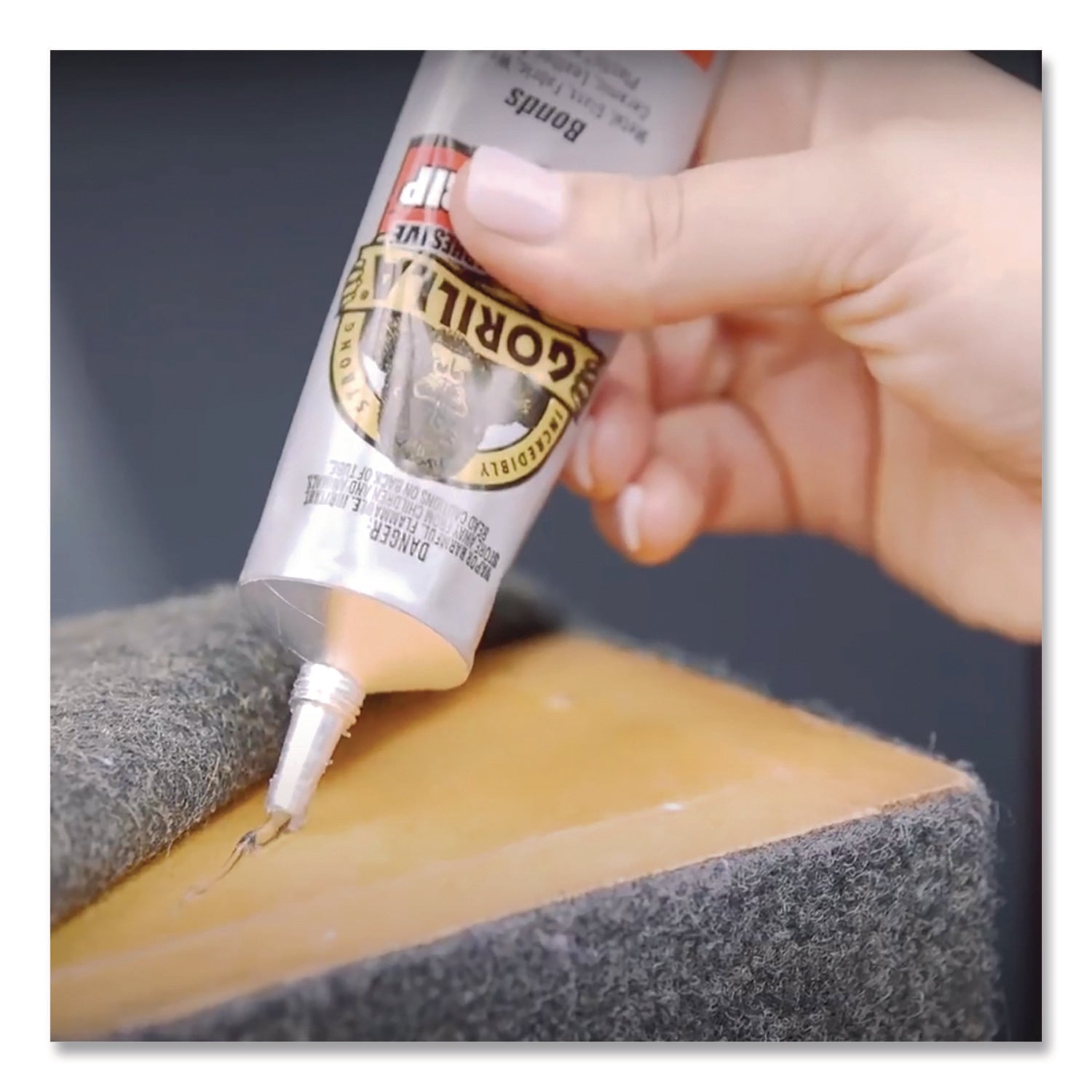 Gorilla Clear Grip Contact Adhesive - 3 fl oz - 1 Each - Clear