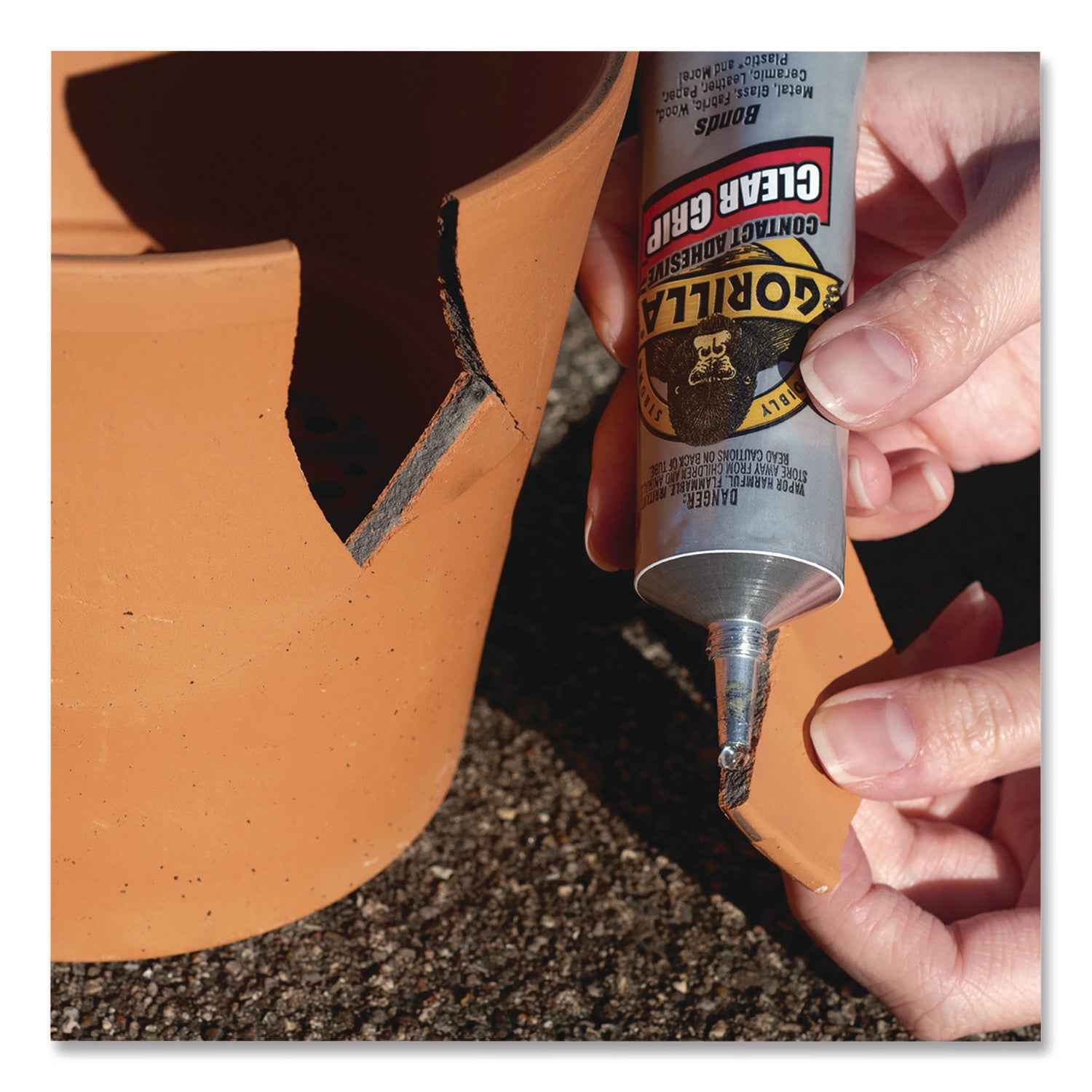 Gorilla Clear Grip Contact Adhesive - 3 fl oz - 1 Each - Clear