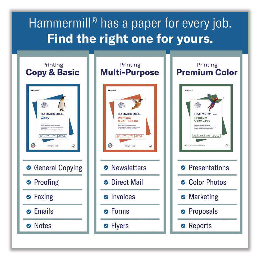 Hammermill Laser Print Paper - Letter - 8.5" x 11" - 24lb - Smooth - Radiant White