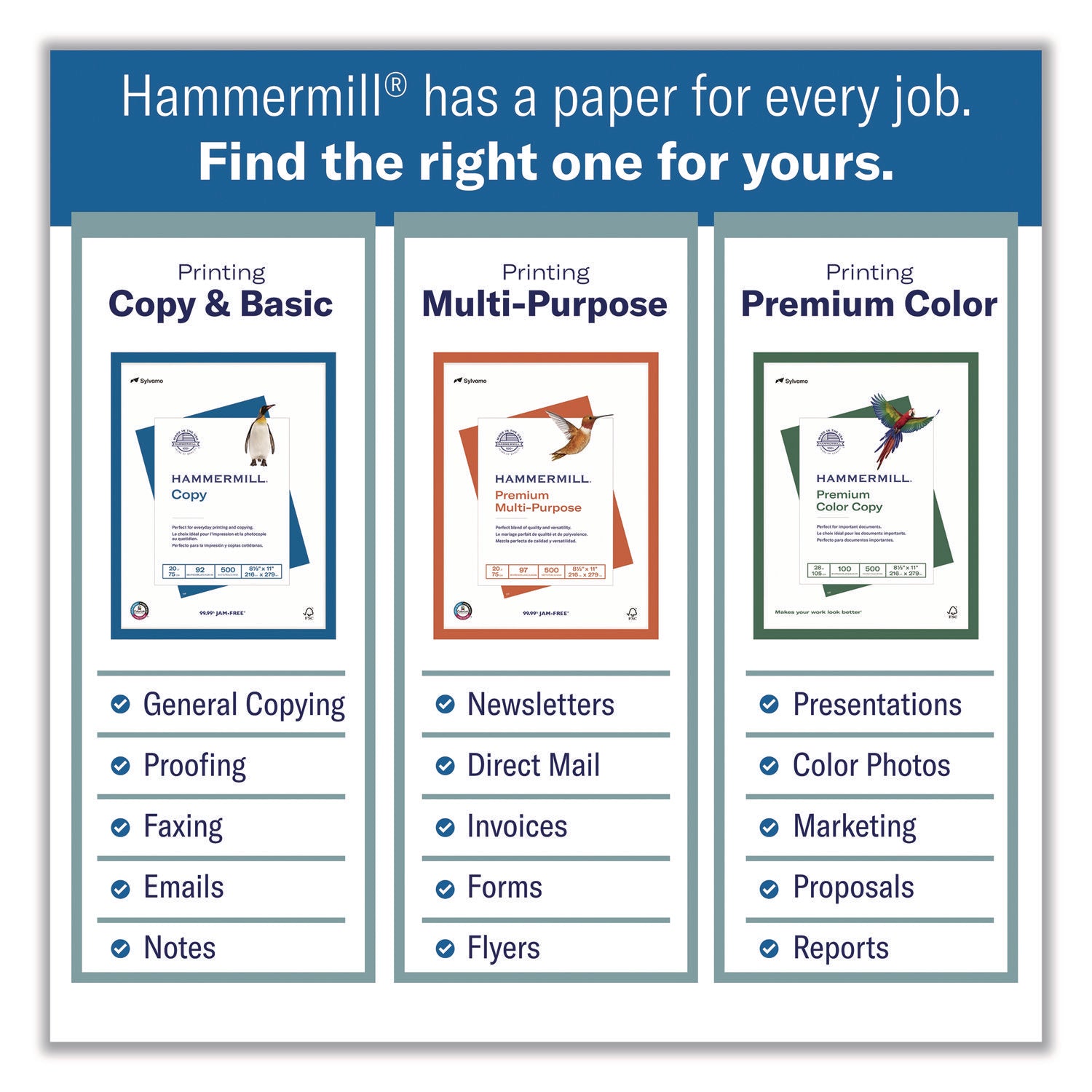 Hammermill Laser Print Paper - Letter - 8.5" x 11" - 24lb - Smooth - Radiant White