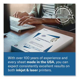 Hammermill Laser Print Paper - Letter - 8.5" x 11" - 24lb - Smooth - Radiant White