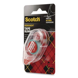 Scotch Double-Sided Adhesive Roller - 26 ft Length x 27" Width - Dispenser Included - Handheld Dispenser - For Multipurpose - 1 Each - Clear
