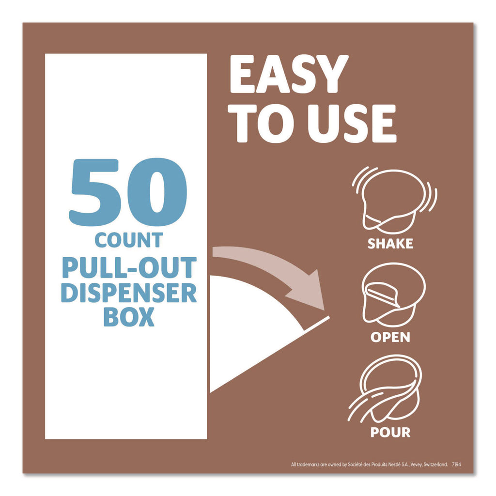Plant-Based Oat Milk Liquid Creamers, Natural Vanilla, 0.38 oz Mini Cups, 50/Box, 4 Boxes/Carton