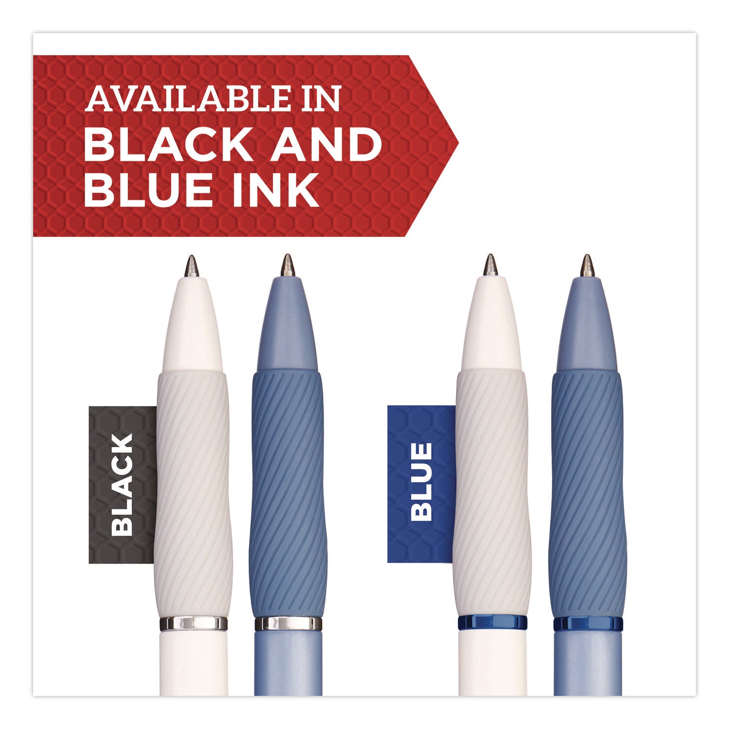 Sharpie S-Gel Pens - Medium Pen Point - 0.7 mm Pen Point Size - Black Gel-based Ink - White Metal Barrel - 8 / Pack
