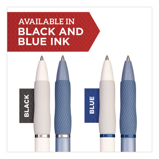 Sharpie S-Gel Pens - Medium Pen Point - 0.7 mm Pen Point Size - Black Gel-based Ink - White Metal Barrel - 8 / Pack