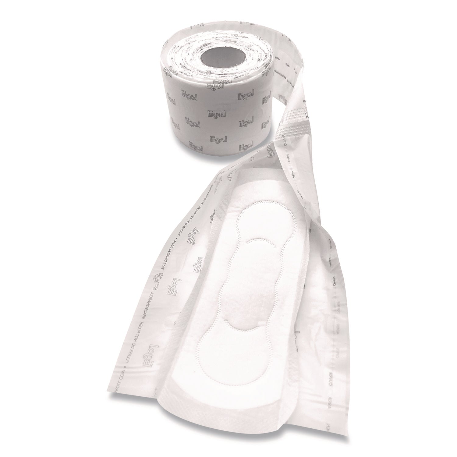 Egal Pads on a Roll Sanitary Napkins Roll - 12 / Carton - Anti-leak