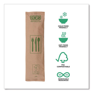 Wood Cutlery, Fork/Knife/Spoon/Napkin, Natural, 500/Carton
