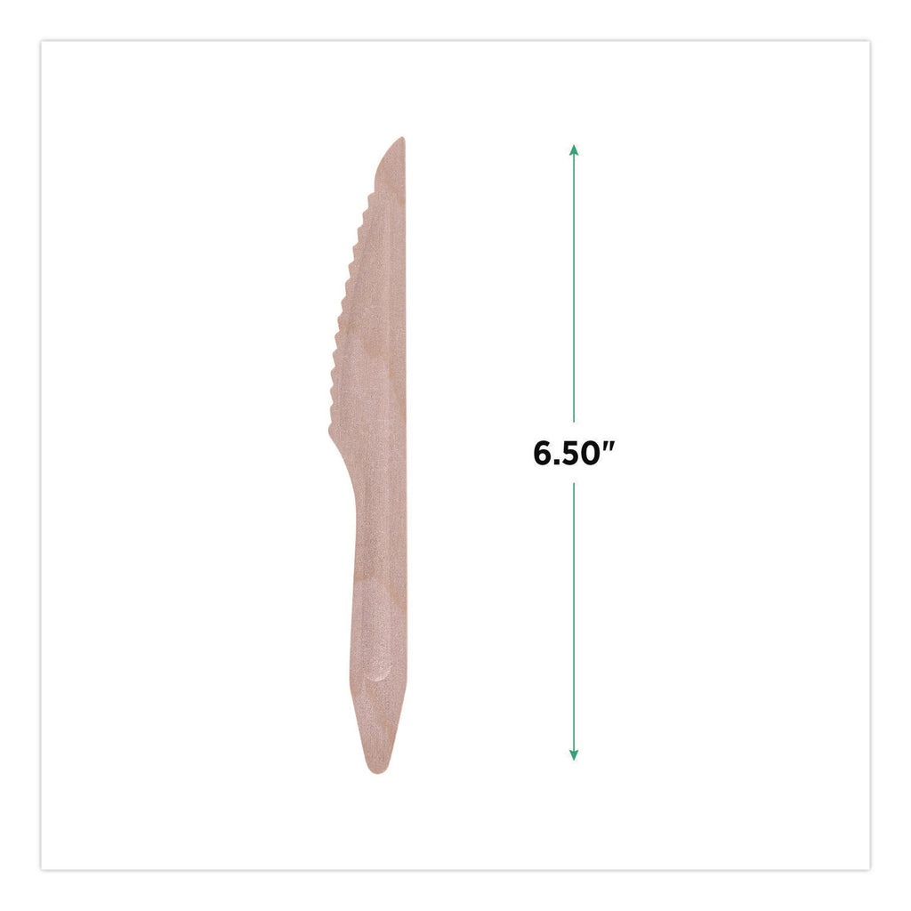 Wood Cutlery, Knife, Natural, 500/Carton