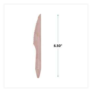 Wood Cutlery, Knife, Natural, 500/Carton