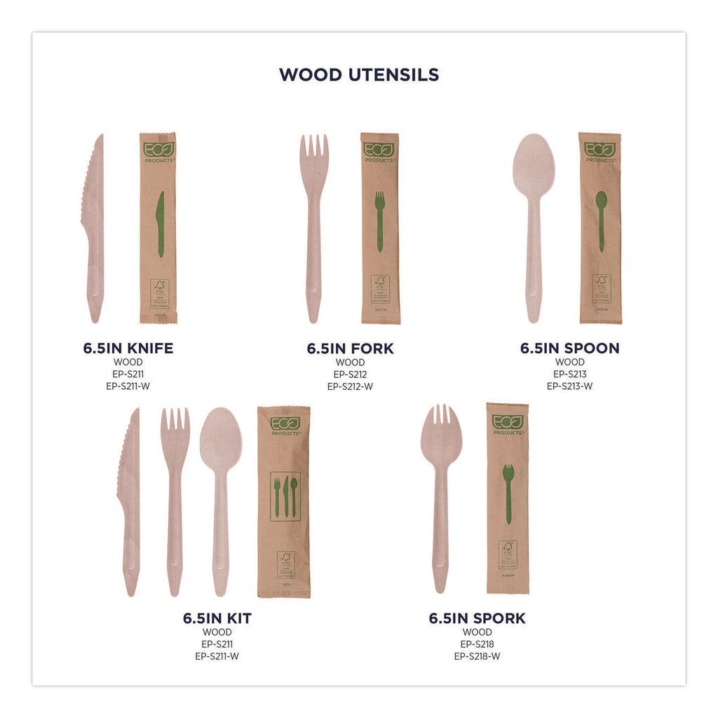 Wood Cutlery, Knife, Natural, 500/Carton