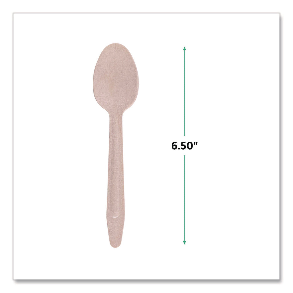 Wood Cutlery, Spoon, Natural, 500/Carton