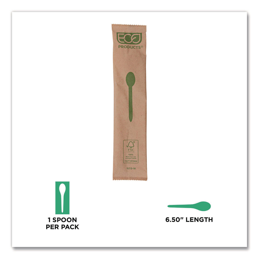 Wood Cutlery, Spoon, Natural, 500/Carton