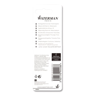 Refill for Waterman Ballpoint Pens, Medium Conical Tip, Black Ink